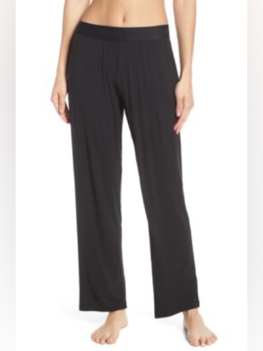 Tommy John Women’s Second Skin Sleep Pant Black Small Short